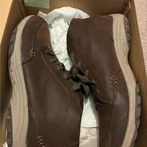 Skechers Brown Ankle Booties for Everyday Comfort